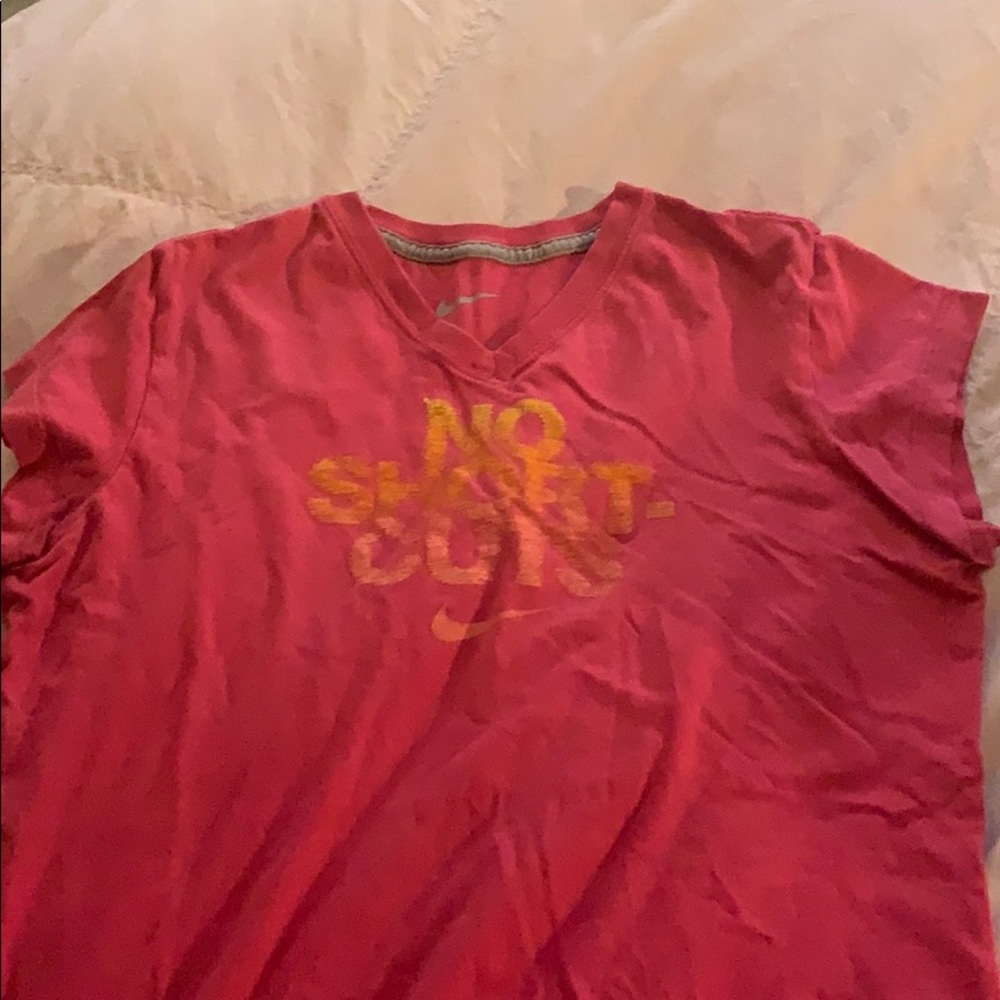 pink Nike T-shirt